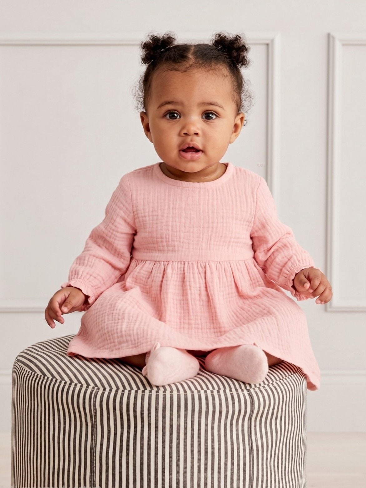 Cloud Gauze Smocked Dress